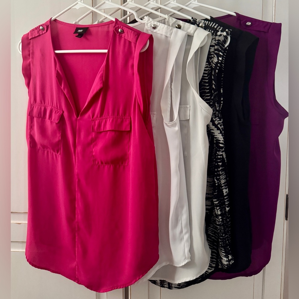 Mossimo Sleeveless Blouses, set of 6